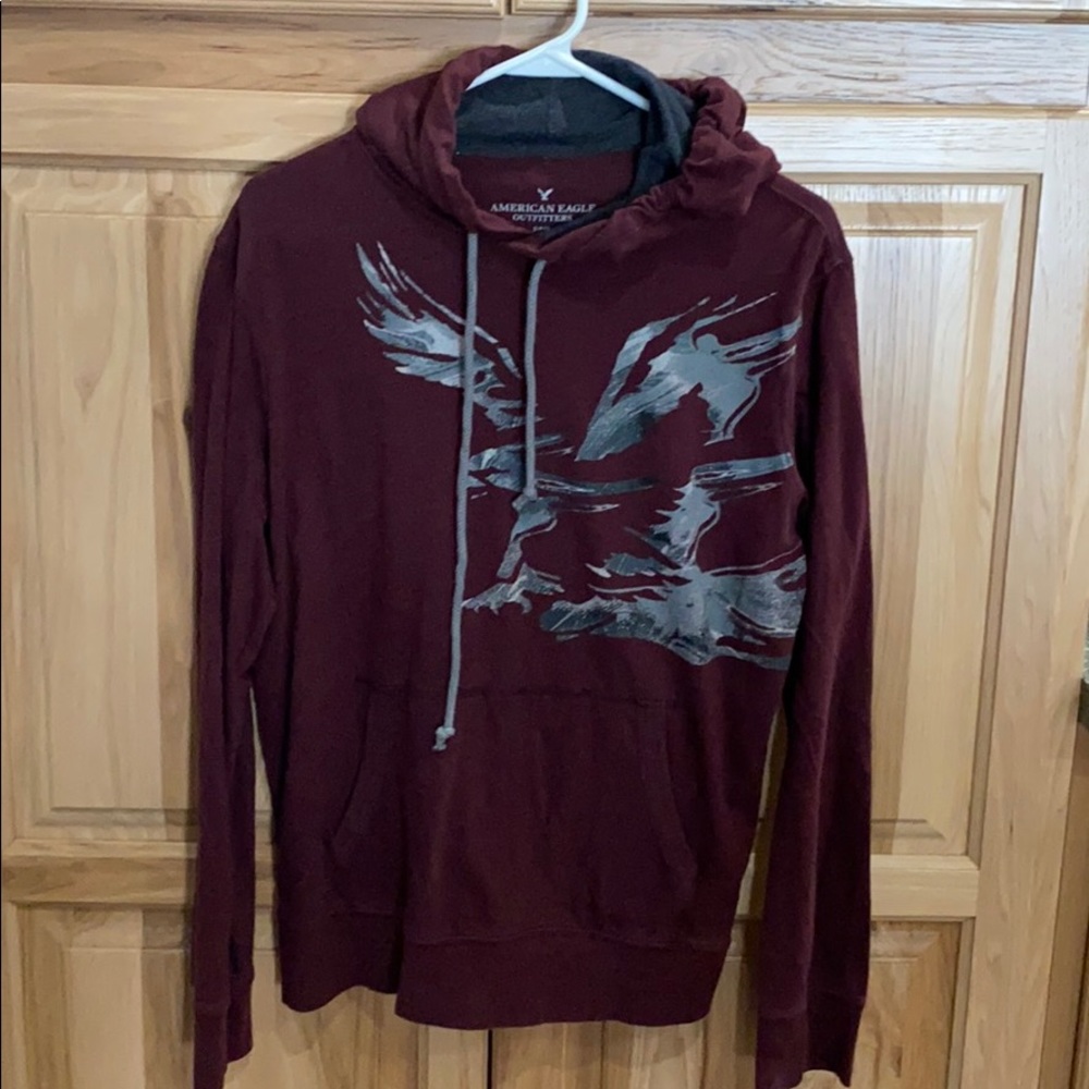 Long sleeve men’s hooded tshirt